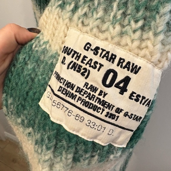 G STAR RAW- 100% WOOL - MENS ZIP UP SWEATER - Picture 3 of 14